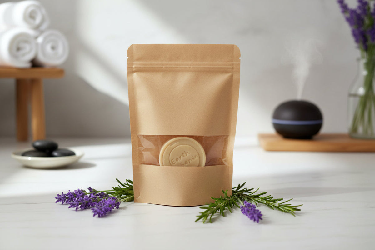 Organic Certified Balancing Solid Shampoo - Jasmine - Normal & all Hair Types 60g